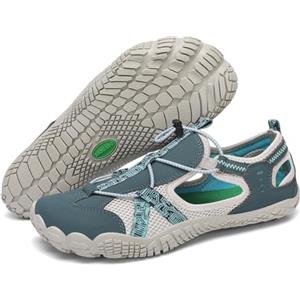 SAGUARO Uomo Sandali da Trekking Punta Chiusa Sandali da Escursionismo Antiscivolo Traspirante Outdoor Scarpe a Piedi Nudi, Blu 42 EU