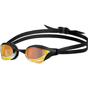 arena Cobra Core Swipe Mirror Occhialini Nuoto da Gara Unisex Adulto, Occhialini Piscina con Lenti a Specchio Curve, Anti-Appannamento, Protezione UV, 5 Ponti Nasali Intercambiabili