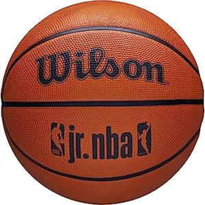 Wilson Pallone da Basket, Jr. NBA DRV Plus, Utilizzo Indoor e Outdoor, Taglia: 6, Marrone