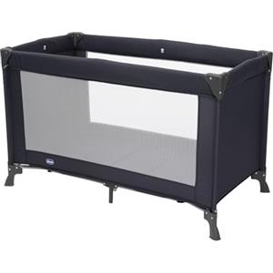 Chicco Good Night Lettino Neonati da Viaggio per Bebè e Bambini dalla Nascita fino a 15 kg, Pieghevole e Compatto, Culla da Campeggio con Finestre in Rete e Borsa da Viaggio - Pegaso Blu