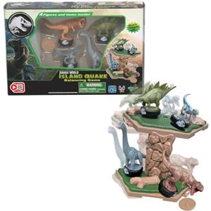 EPOCH Jeu d'Équilibre - EPOCH GAMES - Jurassic World Island Quake - Dinosaures sur Plateforme, Dernier en Place Gagne !