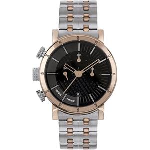 Breil Orologio UOMO LIL TRIBE quadrante BI-COLORE NERO movimento CRONOGRAFO QUARZO e BRACCIALE ACCIAIO COLORATO ARGENTO EW0470