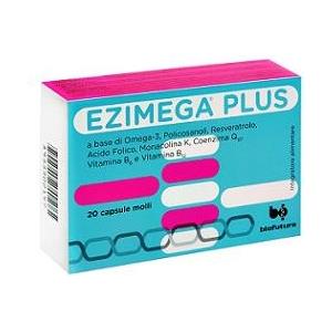 Biofutura Pharma Biofutura Linea Colesterolo e Trigliceridi EZIMEGA PLUS Integratore 20 Capsule