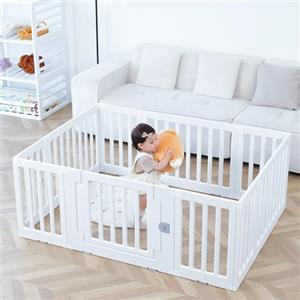 Gupamiga Box per Bambini Pieghevole Recinto per Bambini Sicurezza Barriera Giochi Protezione 150 x 110 cm