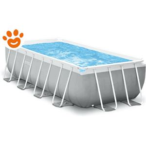 Intex Piscina Rettangolare Prisma Metal Frame (488x244x107cm) con Pompa a Filtro Art. 26792 - Prisma Metal Frame (488x244x107cm)