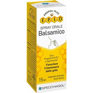 Specchiasol Epid Spray Orale con Propoli e Erbe Balsamiche - 15 ml, per il Benessere della Gola