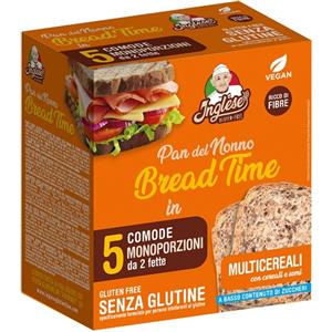 GAIA Srl Bread Time Multicereali Senza Glutine e Lattosio - 2 Pezzi da 125 g