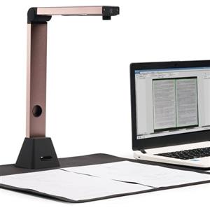 Gtremulent Scanner Portatile per Documenti: Fotocamera 8MP con OCR - Scansione A3 Automatica per Libri/Arte e Ufficio - Design Piegevole con Base Stabilizzante per Insegnanti e Professionisti