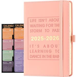 Holderzyi Agenda giornaliera 2025-2026, diario accademico giornaliero per pagina, da luglio 2025 a giugno 2026, migliore agenda e calendario giornaliero per aumentare la produttività e la gratitudine, diario