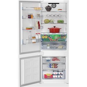 BEKO Frigorifero Combinato ad Incasso - Montebianco, 75 cm, h 194 cm, Capacità 405 Lt, Classe Energetica E, Total No-Frost, Bianco - BCNE400E40SN LH - BCNE400E40SNLH