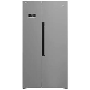 BEKO Frigorifero Side by Side, Libera Installazione, Classe Energetica E, Total No-Frost, Capacità 580 L, 91cm, Metal Look - GN1603140XBN