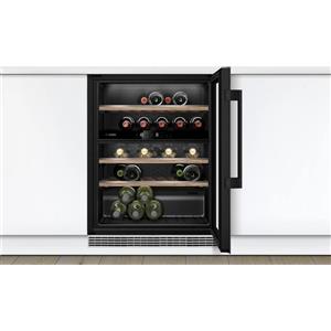 BOSCH Cantinetta vino sottopiano da incasso, Serie 6, 2 zone temperatura separate, Classe Energetica G, Nero - KUW21AHG0