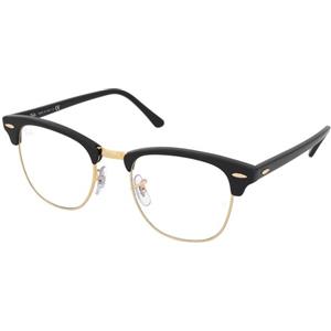 Ray-Ban Clubmaster RB3016 901/BF | Occhiali per Computer | Prova Online | Unisex | Metallo | Browline | Nero, Oro | Adrialenti