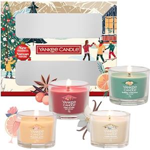 Yankee Candle Set regalo di candele profumate di Natale | 4 mini candele votive riempite | Collezione Après Ski | Regali di Natale perfetti per le donne