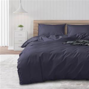 DUJUIKE Copripiumino impermeabile, Copripiumino, Impermeabile, Anti-incontinenza, Adatto per animali domestici, Gatti e cani, Bambini, Anziani, Doppia cerniera (Marina Oscura, Twin (135 * 200 cm))