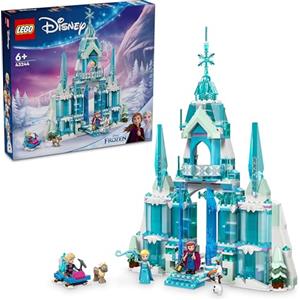 LEGO ǀ Disney Il Palazzo di Ghiaccio di Elsa, Modellino da Costruire di Castello Giocattolo di Frozen con 4 Personaggi e 1 Renna, Giochi di Fantasia per Bambine e Bambini da 6 Anni, Idea Regalo 43244