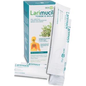 Bios Line Larimucil Tosse e Gola - 12 Bustine da 10 ml - Lenisce la Gola e Contrasta la Tosse Secca