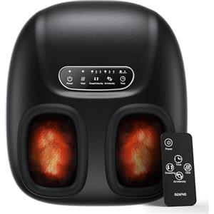 RENPHO Portatile Massaggiatore per Piedi con Calore per Fascite Plantare, Shiatsu 3D Impastamento, Compressione, Telecomando, Massaggiatore Elettrico per Piedi, Regali per Uomini Donne