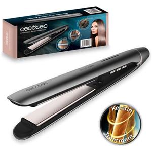 Cecotec Piastra per Capelli Professionale con Cavo Ritualcare Steamy. 62W, Tecnologia Avanzata a Vapore, Piastre in Ceramica, Serbatoio Magnetico Rimovibile, Cavo 360º, Schermo LED