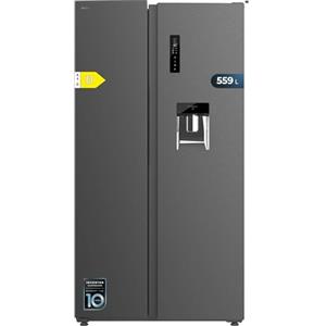 Cecotec Frigorifero Americano da 559 Litro Bolero Coolmarket SBS 562 Dark D. 177 cm di altezza e 90 cm di larghezza, classe D, flusso multi -aria, totale senza gelo, inverter plus motore