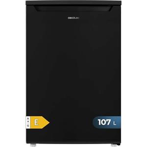 Cecotec Mini Frigorifero 107 L Bolero CoolMarket TT 107 Black. Mini Bar, Classe E, Temperatura Regolabile, Crisper Box, Cassetto Congelatore e Livello Sonoro Basso, Nero