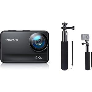 WOLFANG Action Cam GA400 4K60FPS & Set di Selfie Stick