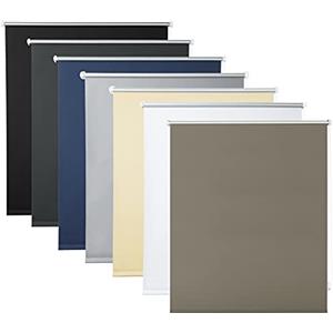 WOLTU Tenda a Rullo Interni Oscurante Klemmfix senza Fori 60 x 160 cm Tortora, Tenda Avvolgibile Oscurante per Protezione Solare con Morsetti e Catene per Finestre e Porte