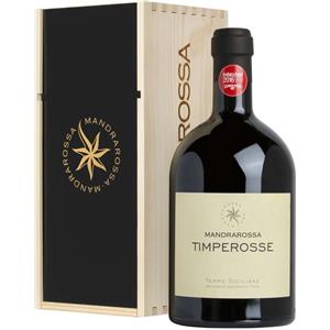 Mandrarossa Magnum 1,5 Litri Petit Verdot Timperosse in Cassa Legno - Vino di Qualità da Suoli Sabbiosi