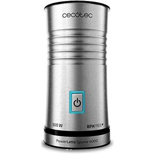 Cecotec Montalatte Power Latte Spume 4000. 500 W, capacità 115 ml, wireless, 3 modalità operative, tutti i tipi di latte, base antiscivolo a 360°