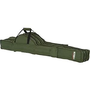 Mitchell GT Pro Borsa portatile per canne da pesca in tela, borsa organizer per accessori da pesca, verde per canna da pesca e mulinello, 170 cm