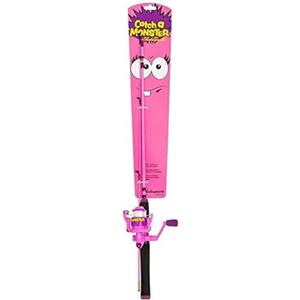 Shakespeare Catch a Monster, Set Canna da Pesca e Mulinello. Unisex-Adulti, Colore: Arancione, Taglia Unica