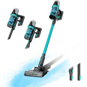 Cecotec Scopa Elettrica Senza Fili Conga Rockstar 1500 Horizon Genesis XL. 215W Potenza Totale, 45 min Autonomia, Spazzola Mista, 2 Modalità di Aspirazione, Parallel Cyclone System, Serbatoio 600ml