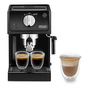 De'Longhi ECP31.21 Macchina da Caffè Espresso Manuale e Cappuccino, Caffè in Polvere o in Cialde E.S.E., 1100 W, Nero