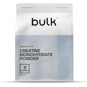 Bulk Creatina Monoidrato Polvere 500 g | 147 porzioni | Creatina micronizzata pura | Lampone blu | Vegano e Halal | Ideale per fitness, allenamento e palestra | Si scioglie facilmente