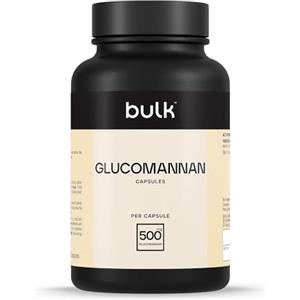 Bulk Glucomannano (Konjac) in compresse da 500mg, Konjac, 180 Capsule, 90 porzioni