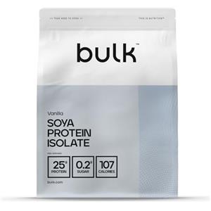 Bulk Soya Protein Isolate Powder, Vegan Protein Shake, Vanilla, 1 kg