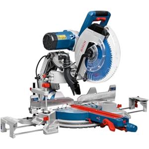 Bosch Professional Troncatrice Radiale Gcm 12 Gdl (Motore da 2000 Watt, Incl. Laser a Doppia Linea, Lama, Pinza di Serraggio)