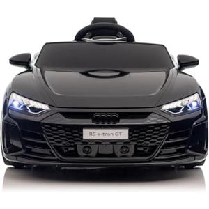 BabyCar Audi RS E-tron GT | Macchina Elettrica per Bambini 12V con 2 Motori 25W | Auto Elettrica Per Bambini Telecomandata, Porte Apribili, MP3/USB | Licenza Ufficiale | Nero