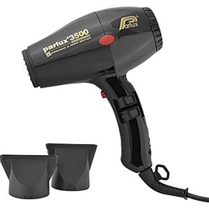 Parlux 3500 Supercompact - Asciugacapelli, 4 Temperature, 2 Velocità, 2.000 W, Nero
