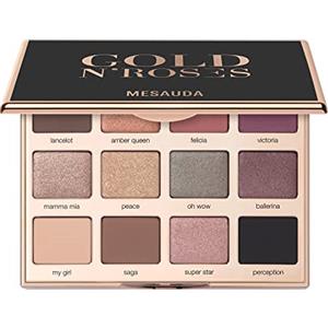 Mesauda Milano Palette 12 Ombretti Compatti Gold'N Roses - 12 gr