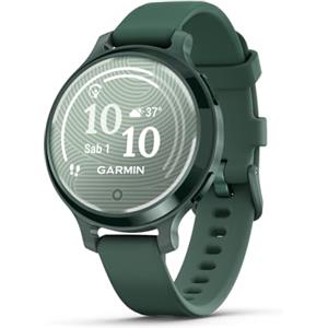Garmin Lily 2 Active, Smartwatch per Donne, Elegante e Compatto, 38mm, Display LCD 1.3'', Quadrante decorato, GPS, Notifiche, Pay, Autonomia 9 giorni, Jasper Green