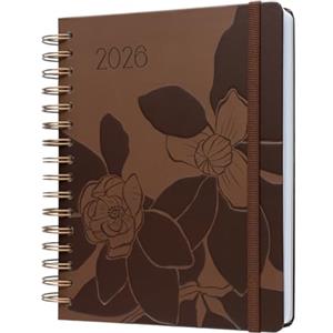 Kokonote Agenda 2026 Settimanale Mocha Bloom - Agenda 2026 16,5 x 20 cm: Copertina Rigida, 2 Segnalibri e Stickers | Planner e agende: Universitaria e lavoro (17 mesi)
