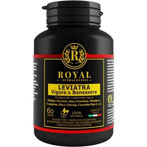 ROYAL NUTRACEUTICI Integratore Uomo - Tribulus Terrestris, Maca Peruviana, Vitamina C e Zinco - Integratore Prostata Uomo Naturale per Energia, Vigore e Benessere Maschile - 60 Capsule - Royal Nutraceutici