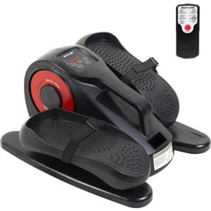 ECO-DE Mini Cyclette Ellittica da Casa Seduti - Pedaliera Riabilitazione 20 Velocità, Display e Telecomando - Cicletta Portatile da Sedia, Divano o Scrivania - Movimento Passivo per Anziani o Fitness