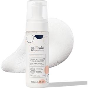 Gallinée - Foaming Facial Cleanser - Detergente con Acido Lattico e Prebiotici - Dermatologicamente Testato, Microbiome Friendly - Tutti i tipi di pelle