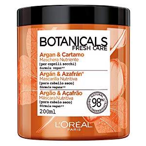 L'Oreal Paris L'Oréal Paris Maschera Capelli Botanicals, Maschera per Capelli Secchi, Infusione di Nutrimento, Argan e Cartamo, 200 ml