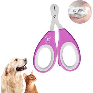 BeautyHunt Tagliaunghie Gatto | Taglia Unghie Cani Piccola | Professionali Animale Domestico Forbici Unghie per Gattini, Conigli, Cuccioli, Cincillà, Criceti, Uccelli | Acciaio Inossidabile | Rosa |