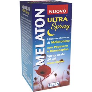 SELLA Melaton Ultra Spray Orale 20ml - Integratore di Melatonina con Assorbimento Rapido
