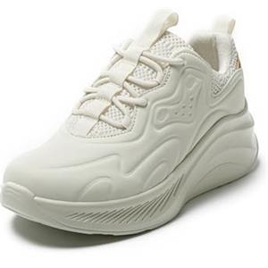 JOMIX Sneakers Donna Slip on Scarpe da Ginnastica Moda Scarpe da Passeggio Senza Lacci Tennis (BEIG,36)