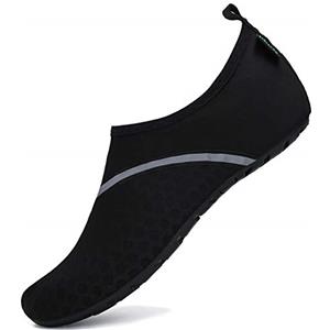 SAGUARO Scarpe Scoglio Uomo Donna Scarpette Mare Leggere Antiscivolo Scarpe Acquatiche per Piscina Immersione Spiaggia Surf, Nero 38/39EU